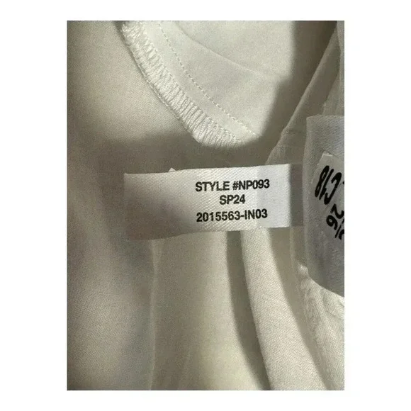 NEW Madewell Women’s XL Eyelet White V-Neck Mini Shirtdress NWT Soldout Online!‎ - Picture 8 of 9